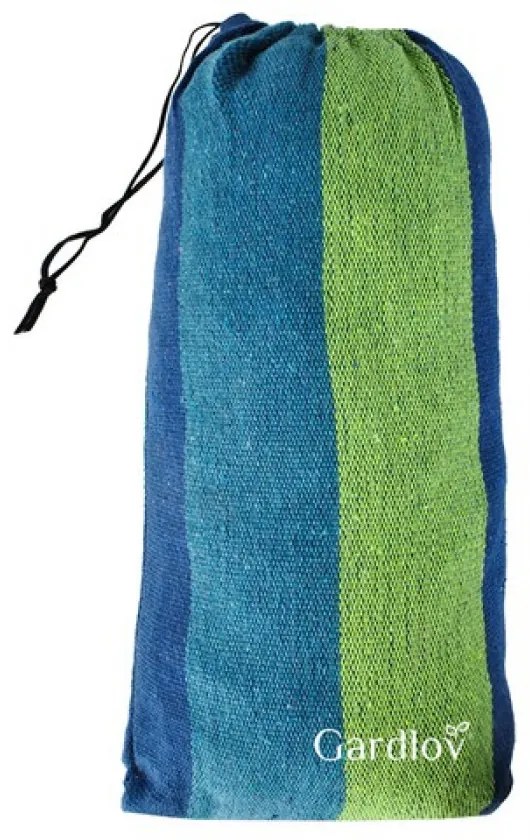Kék-zöld HAMMOCK függőágy 2 személyes 200x150 cm