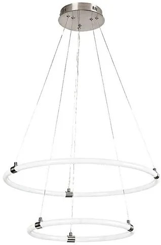 RÁBALUX 72009 IRELIA Modern Led Függesztett Lámpa Szatin Króm IP20