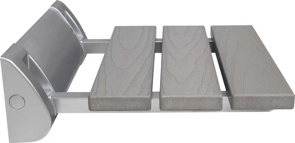 Aqualine Aqualine, Összecsukható zuhanyülőke 32x32,5cm, WPC, szürke, AE236GR