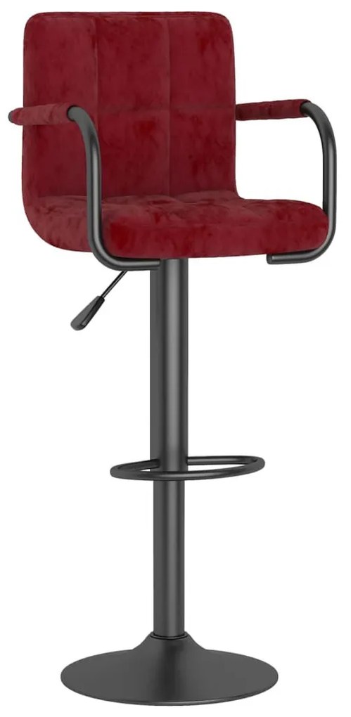 2 db bordó bársony bárszék