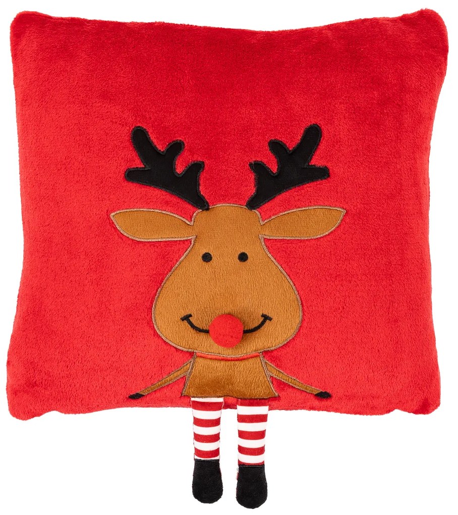 4Home Happy Reindeer karácsonyi párnahuzat, 40 x 40 cm
