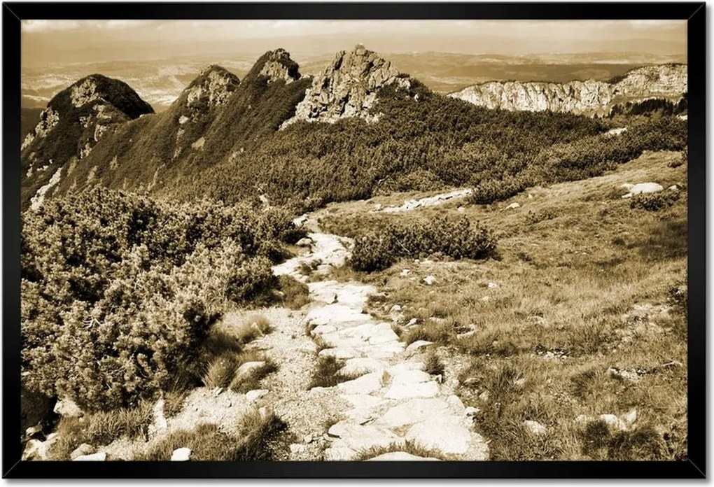 Poszterek keretben 60x40 Tátra Lengyel hegyek Kilátás