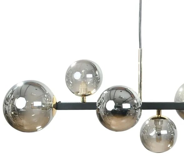 Zuma Line 1214 - SERENITY kábeles csillár 10xG9/8W/230V fekete/füstfekete