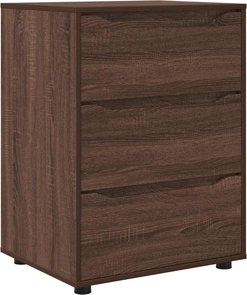 vidaXL Tárolószekrény Barna Tölgy 60 x 48 x 81 cm Faanyag