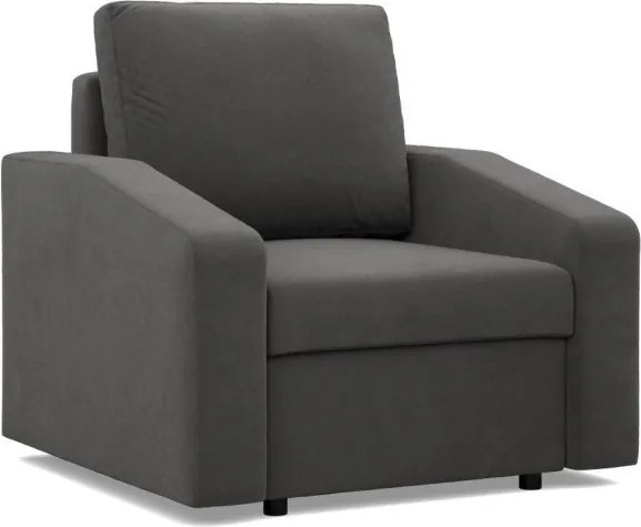 Zeus fotel, döntött kartámasz, szövet anyag, bonell töltet, szürke