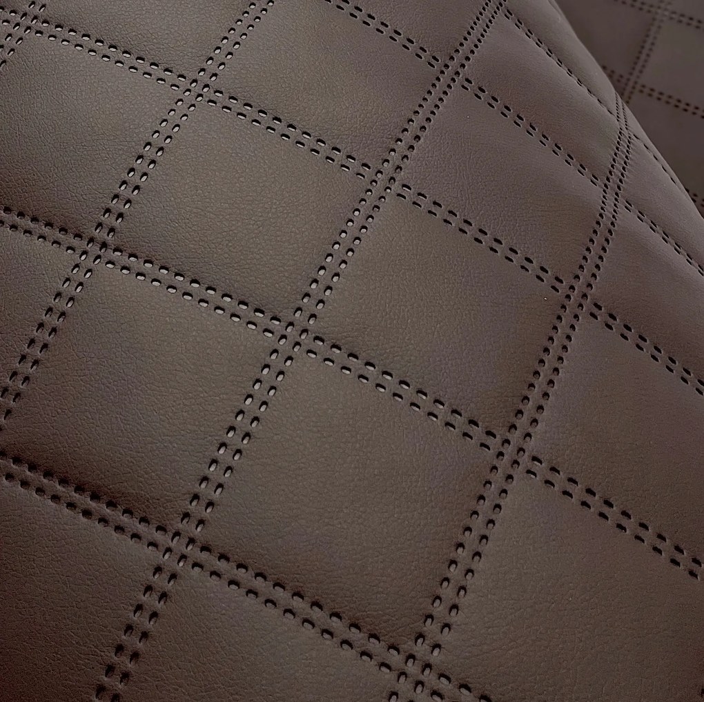 Wenge Fali dekoráció Ökobőr steppelt rombusz mintás fali kárpit 7x7