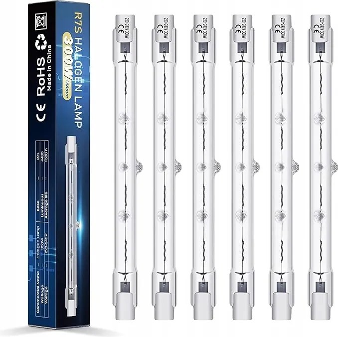 Brotou 5 db halogén izzó 300 W 118 mm R7S