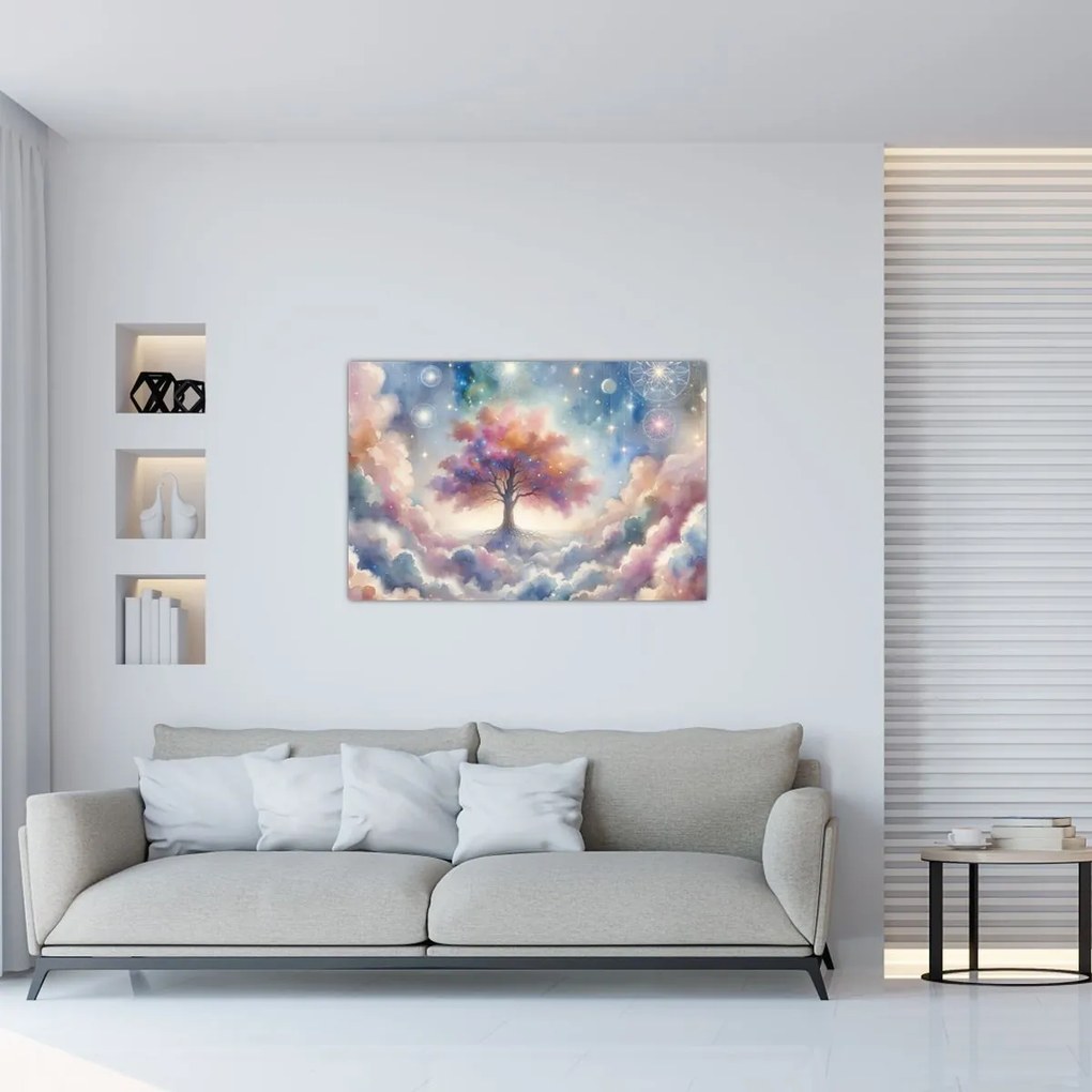 Kép – Életfa a felhőkben (90x60 cm)