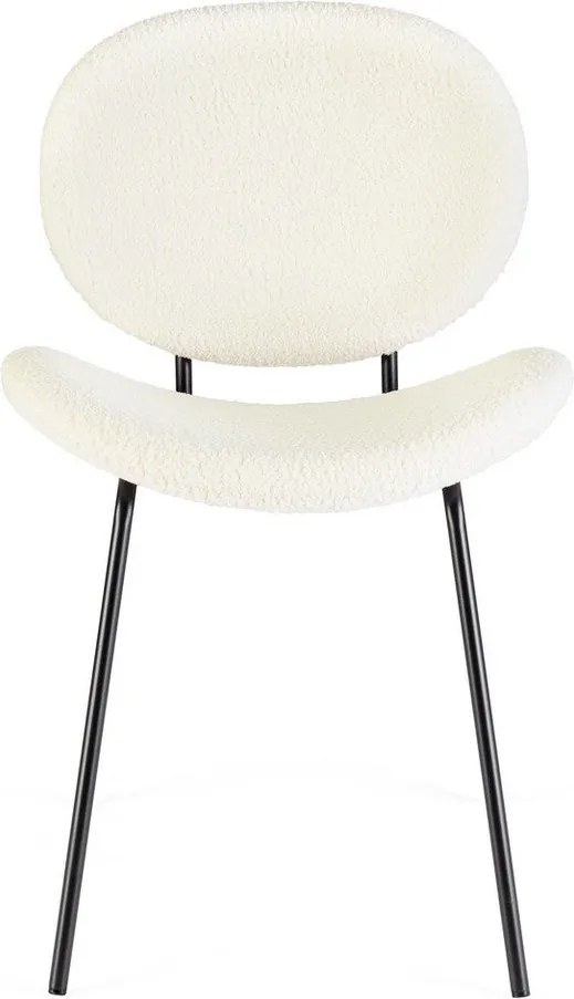 Fehér kárpitozott étkezőszék Maddie – Yes Everyday