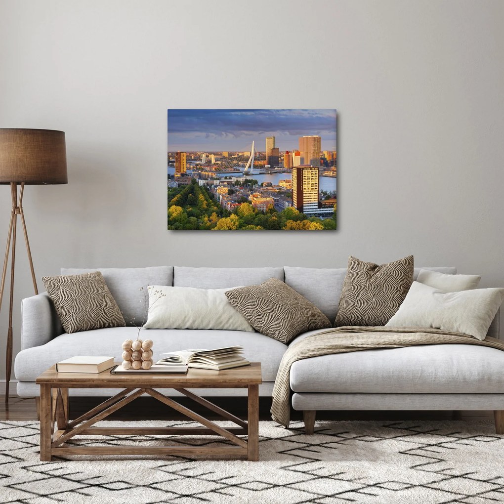 Kép - panoráma Rotterdam, Hollandia (70x50 cm)