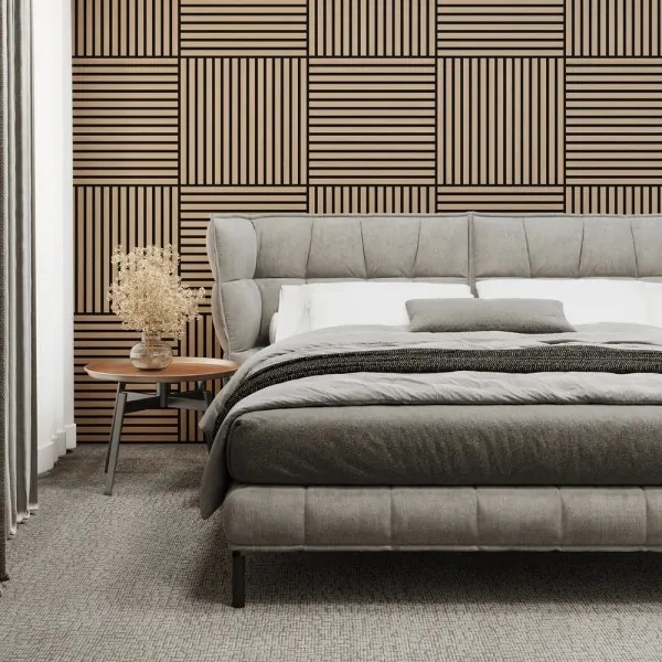 4 darabos DANVIKEN akusztikus burkolatpanel-szett 60x60 cm, tölgy