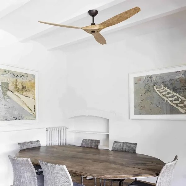 FARO 33519 - Mennyezeti ventilátor MOREA barna á. 152 cm + távirányító