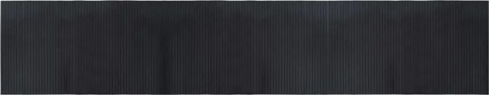 vidaXL négyszögletű fekete bambusz szőnyeg 60 x 300 cm