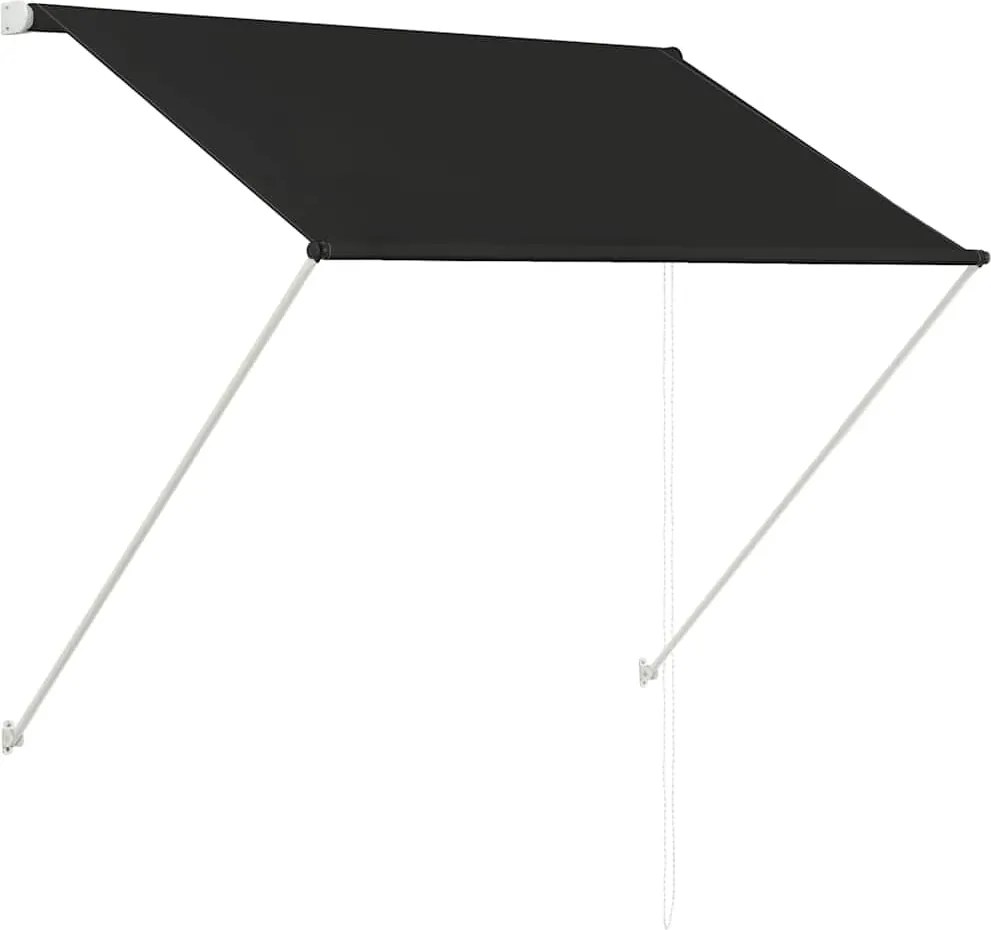 vidaXL feltekerhető antracitszürke napellenző 150 x 150 cm