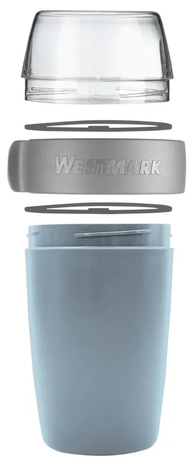 Westmark kétrészes uzsonnás doboz, 700 ml, kék