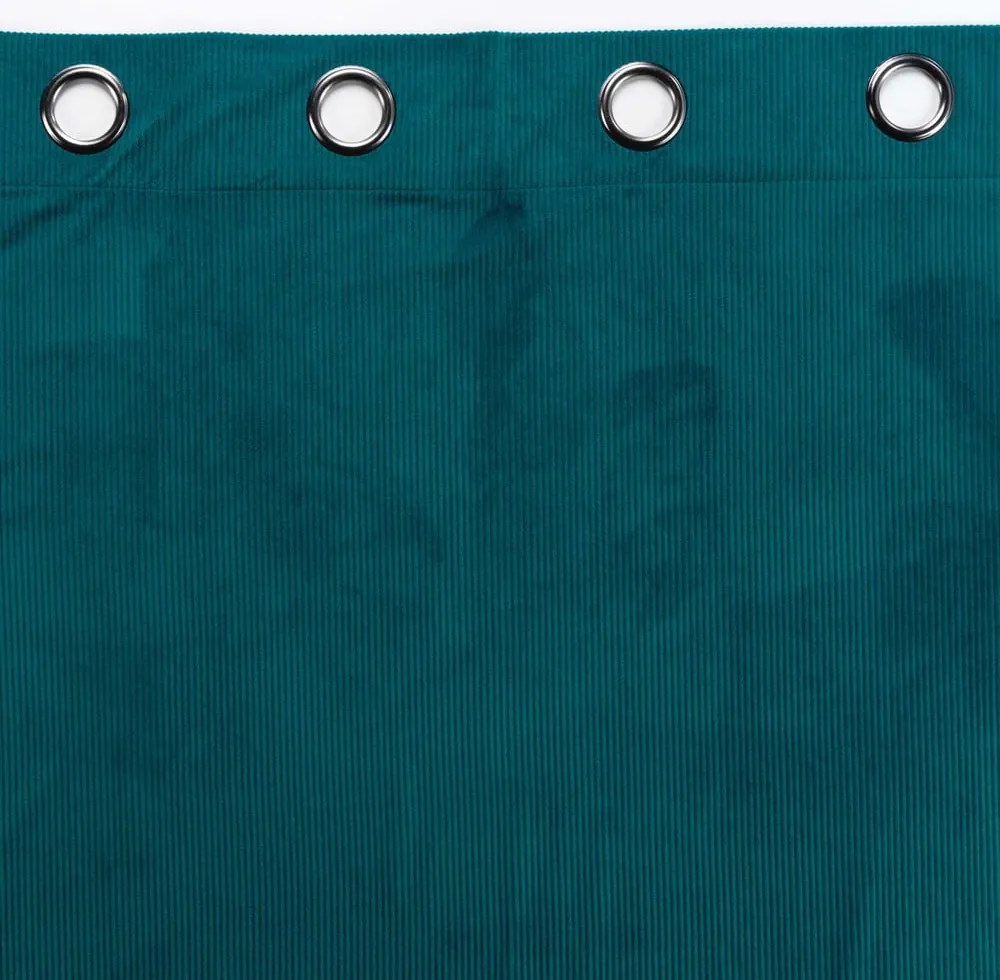 Kék kordbársony függöny 140x260 cm Casual – douceur d'intérieur