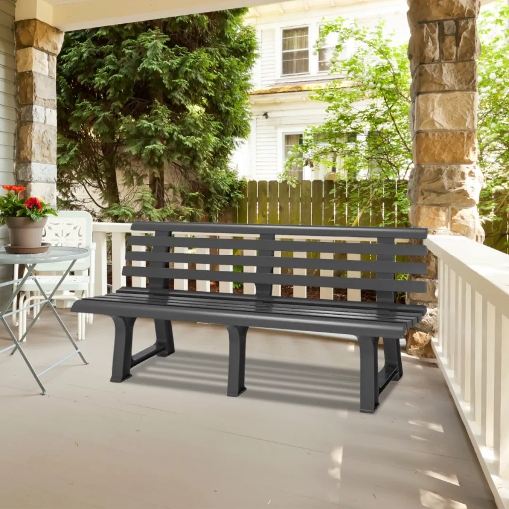 I.P.A.E-Progarden ORCHIDEA kerti pad, 145x49x74cm, antracit
