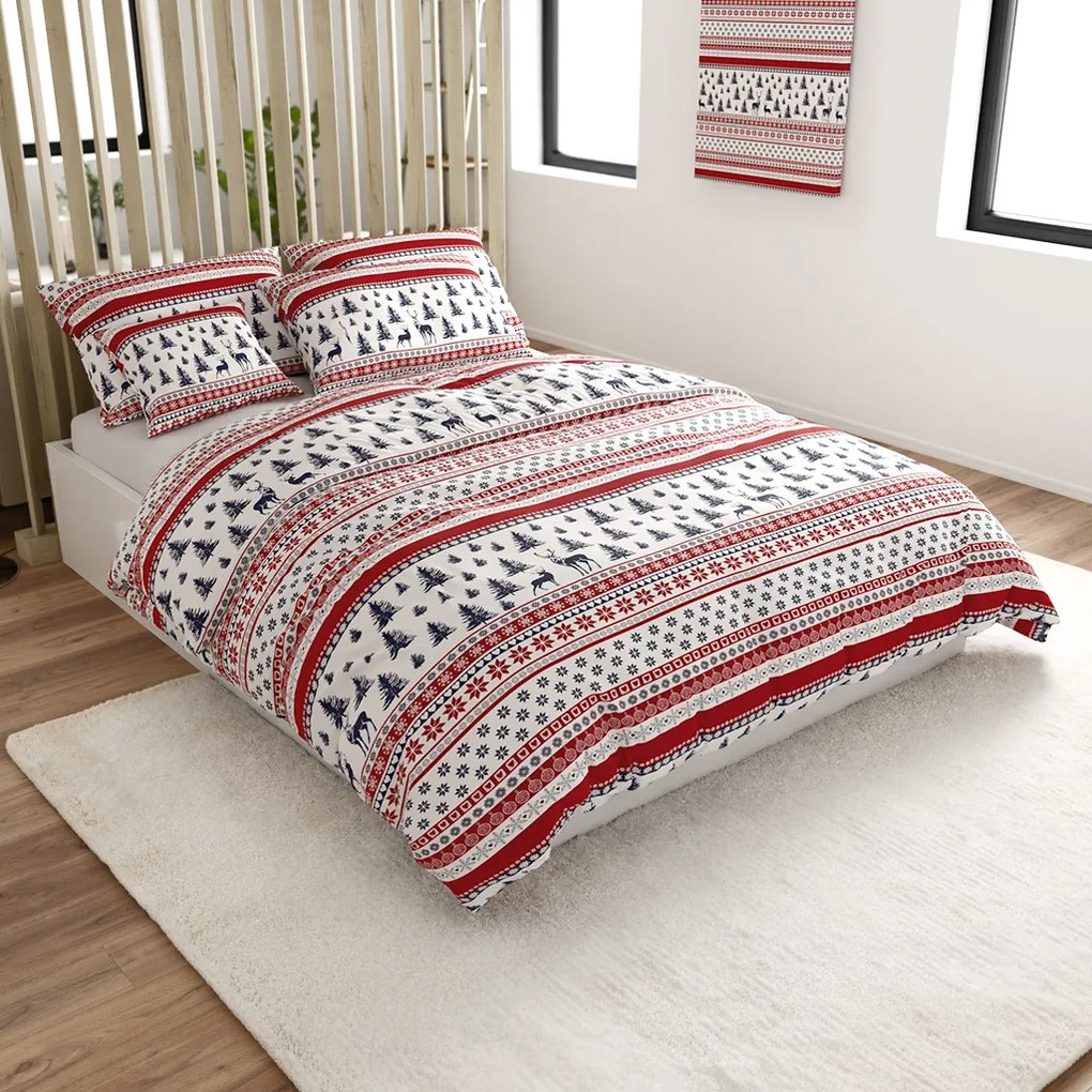 Mikroszálas ágyneműhuzat TWINKLE CHRISTMAS színes Ágyneműhuzat mérete: 2 db 70 x 90 cm | 200 x 220 cm