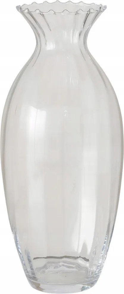 Üveg Váza Átlátszó Dekoratív Kézzel Készített Kavi 22 X 50 CM