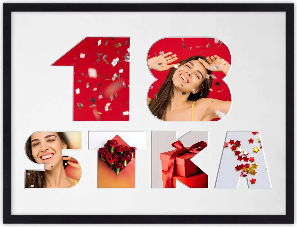 Keret Ajándék 18. születésnapra 30x40 cm