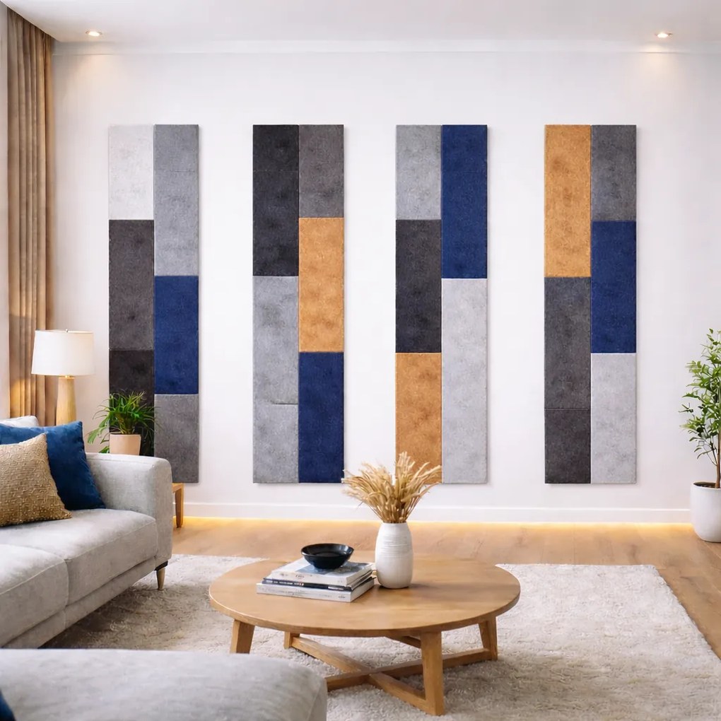 Bilnora extra sűrű akusztikai filc falpanel 120x30x1,2cm vastag - 04 bézs