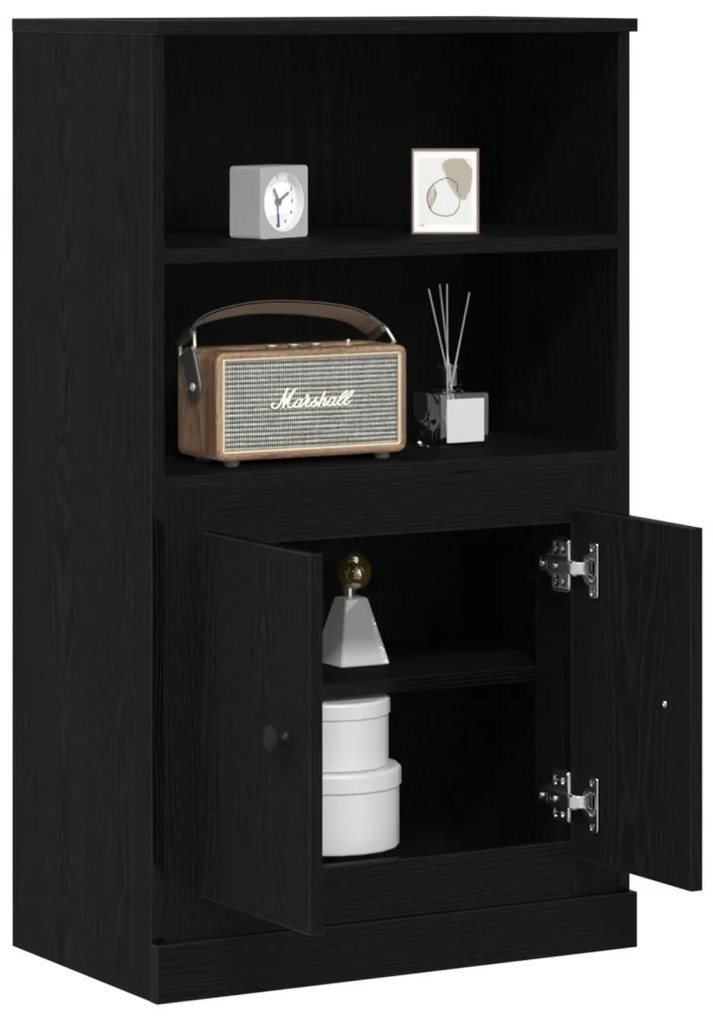 Nappali szekrény Fekete tölgy 60x35.5x103.5 cm Összeszerelt fa