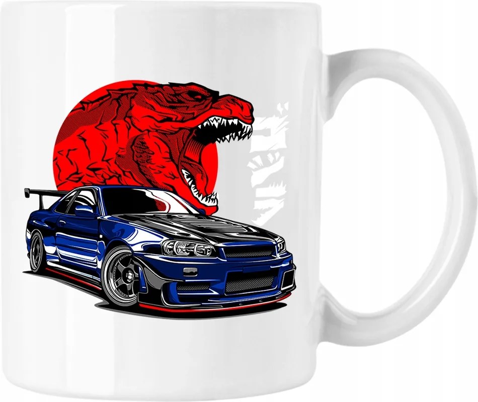 Autós bögre jdm 4 fehér 330ml