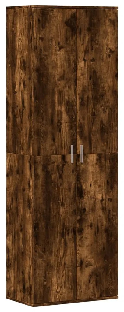 Füstös tölgy színű szerelt fa magasszekrény 60 x 35 x 180 cm