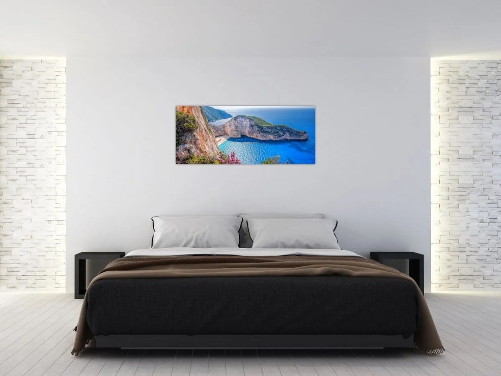 Kép - Navagio strand, Görögország (120x50 cm)