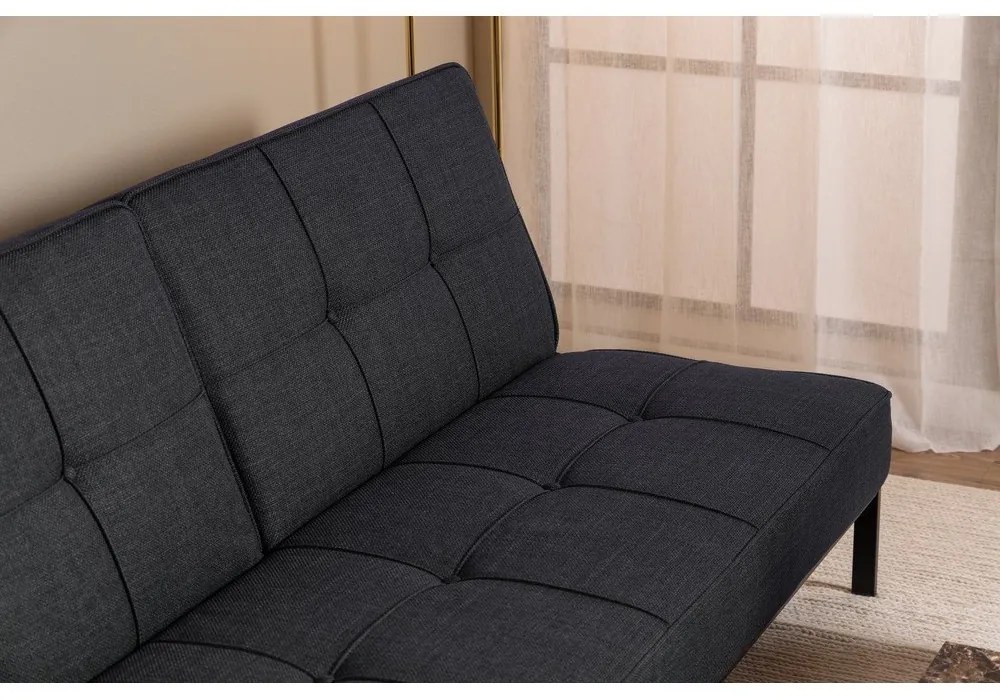 Sötétszürke kinyitható kanapé 198 cm Perugia – Actona