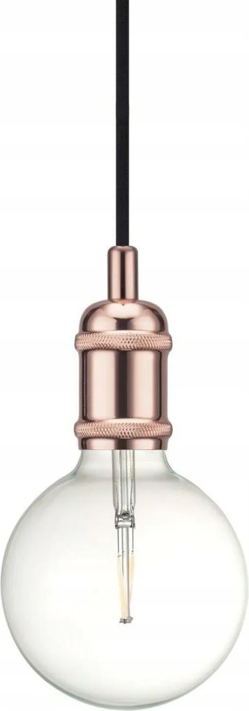Nordlux Avra 84800030 függeszték réz, E27, 200 cm textilkábel