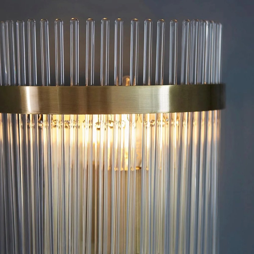 Endon glamour modern fali lámpa marietta antik sárgaréz átlátszó end99168