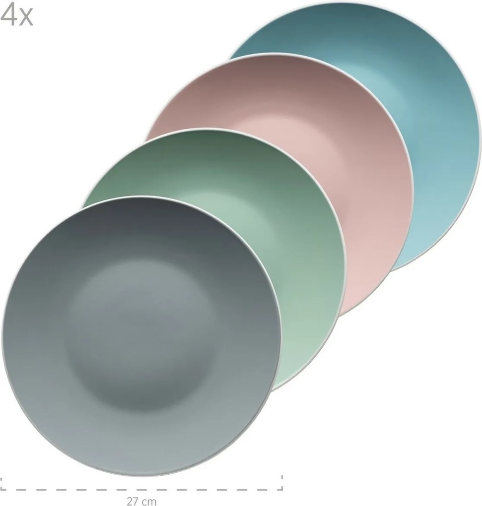 Mäser 16 darabos ELISSA II étkészlet – színek keveréke, matt