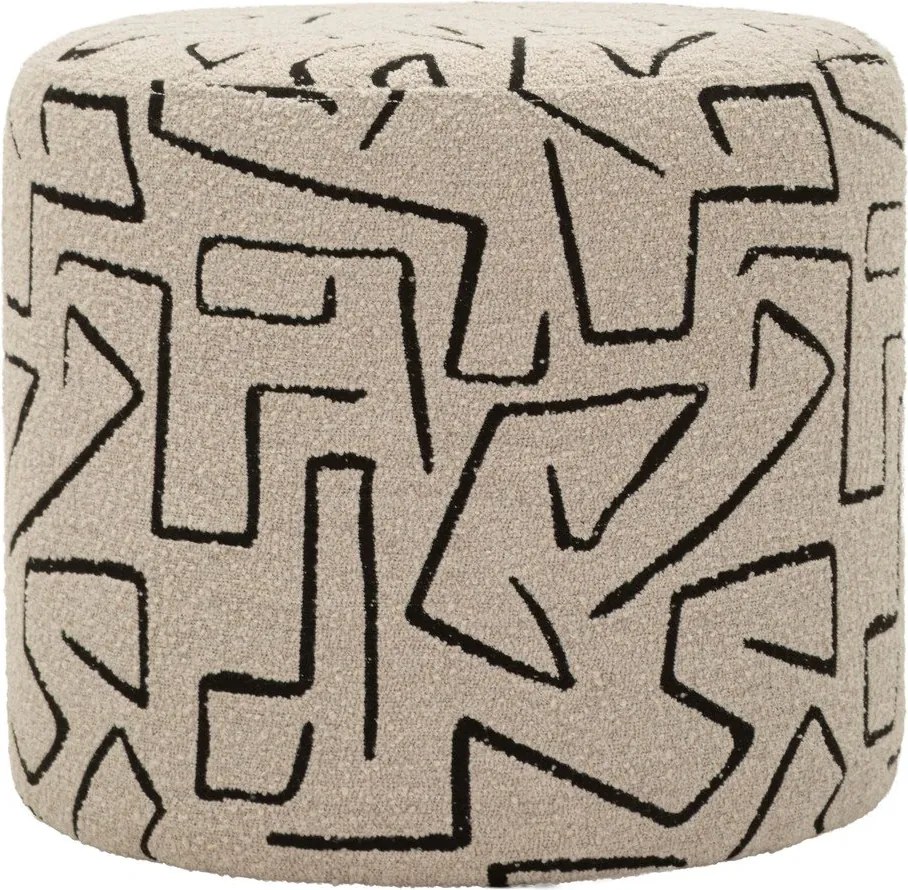 Bézs buklé puff Nairobi – Mauro Ferretti