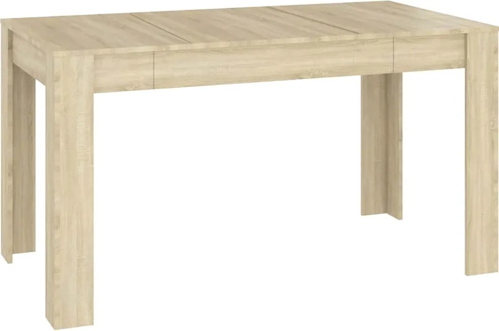 vidaXL sonoma tölgy színű szerelt fa étkezőasztal 140 x 74,5 x 76 cm