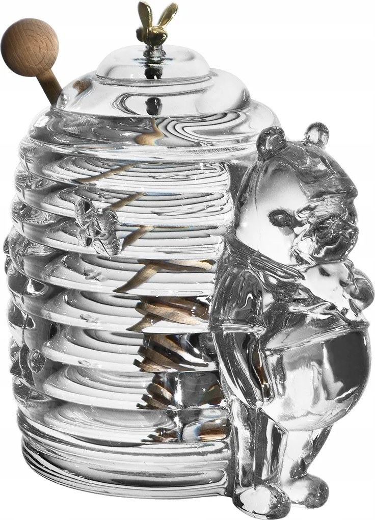 Kristály méztartó 350 ml Medve Bohemia
