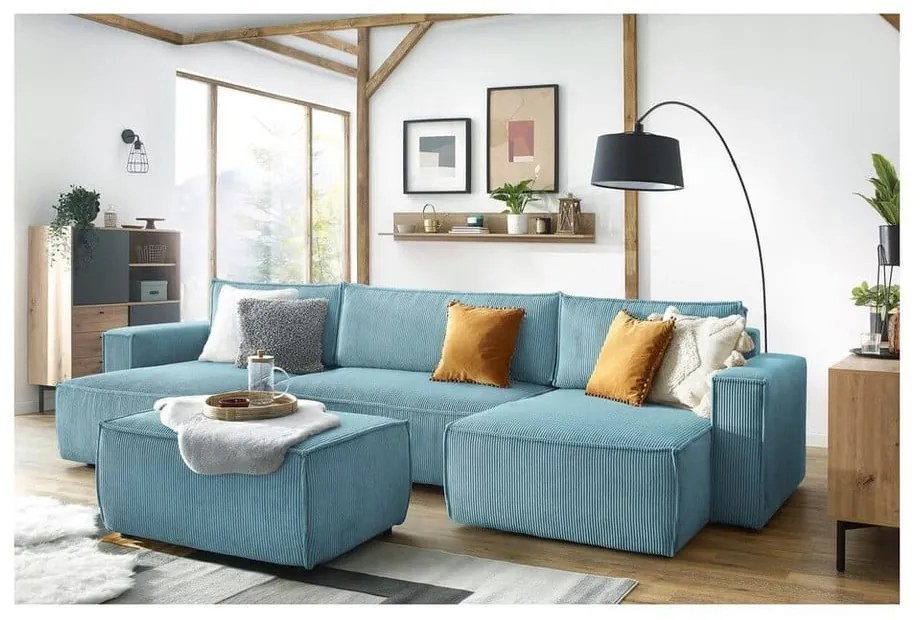 Mentazöld kordbársony lábtartó Nihad – Bobochic Paris