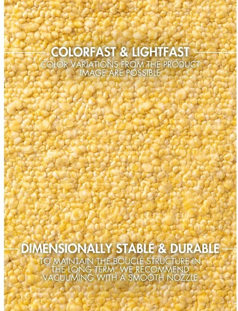 Sárga kézi szövésű buklé szőnyeg 200x290 cm Notting Hill Portobello – Ted Baker