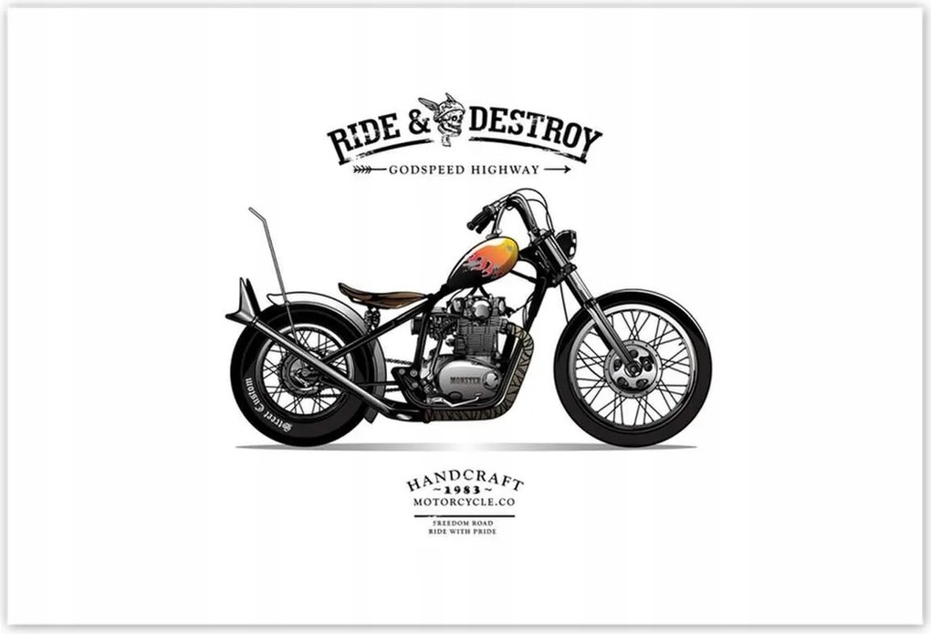 Poszterek 200x135 Motorkerékpár Antik Vintage
