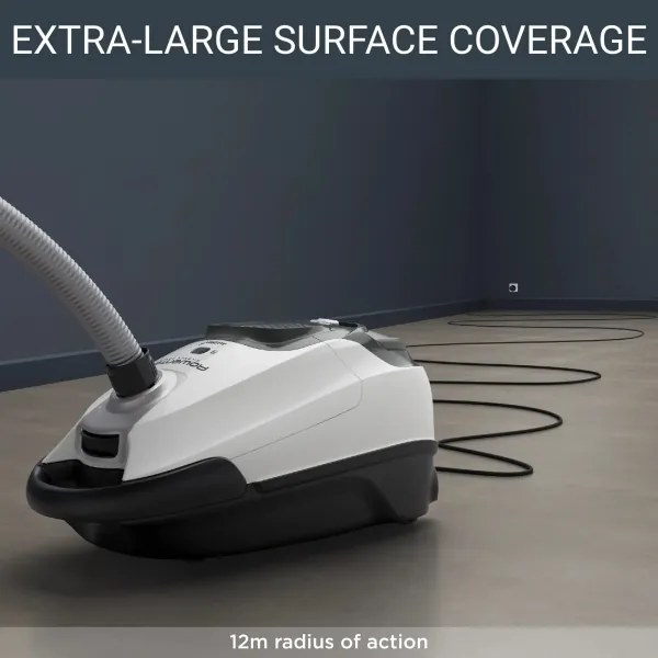 Rowenta - Porzsákos porszívó SILENCE FORCE ALLERGY+ 4,5l 400W fekete/fehér