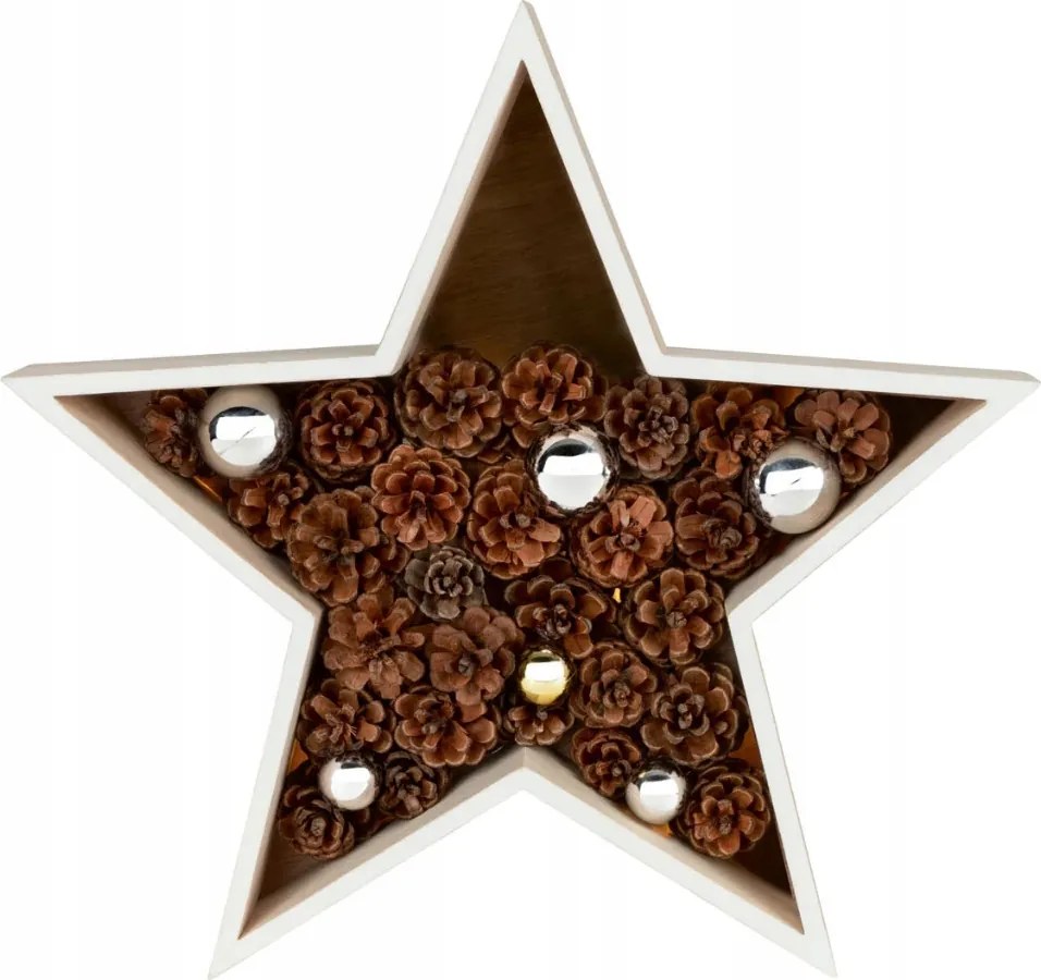 LED-es karácsonyi csillag Livarno home világító