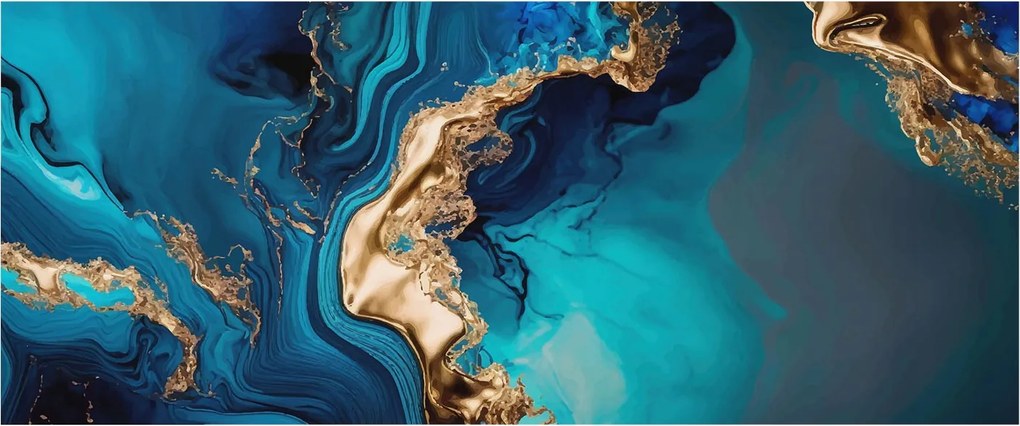 Fali tapéta Flizelin Falfestmény Prémium Színes absztrakt 250x104 Ragasztó