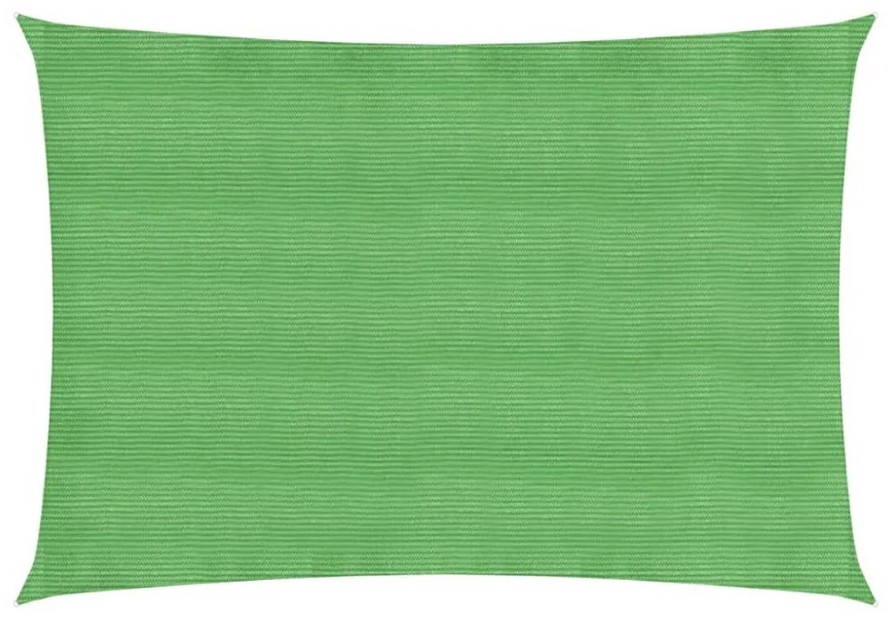 világoszöld HDPE napvitorla 160 g/m² 2,5 x 4,5 m
