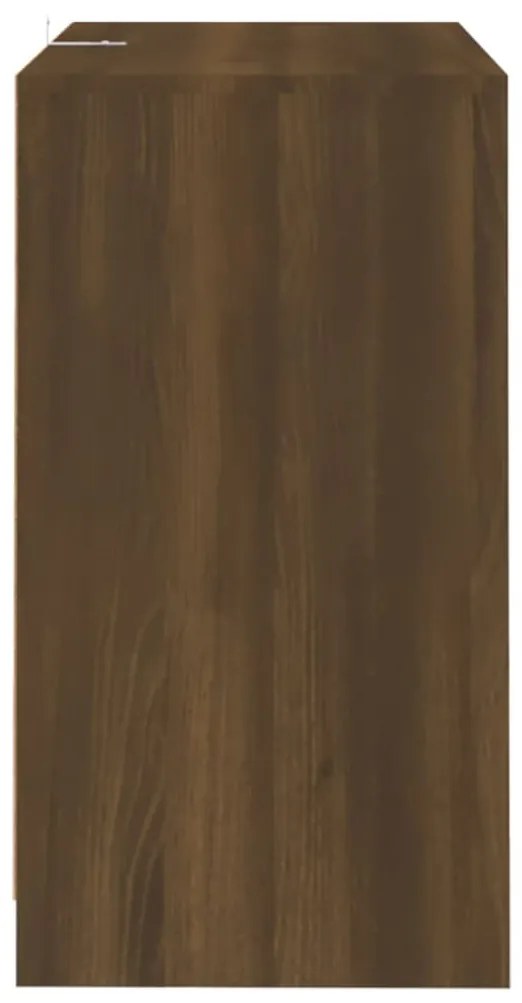 barna tölgyszínű szerelt fa tálalószekrény 70x41x75 cm