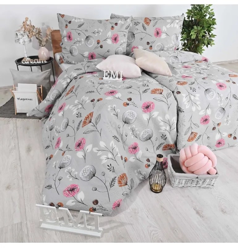 EMI Kayla krepp ágyneműhuzat, A standard egyszemélyes ágy szett tartalma: 1x 140x200 + 1x 70x90