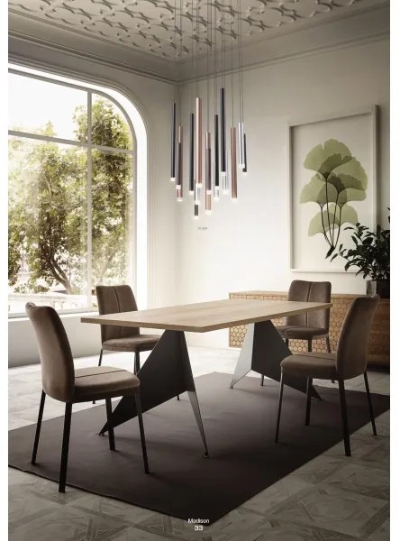 Redo 01-2045 - LED Csillár zsinóron MADISON LED/4W/230V fekete