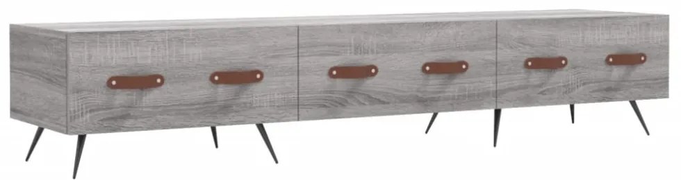 szürke sonoma színű szerelt fa TV-szekrény 150x36x50 cm