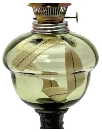 Petroleumlámpa BARBORA 54 cm erdőzöld színben