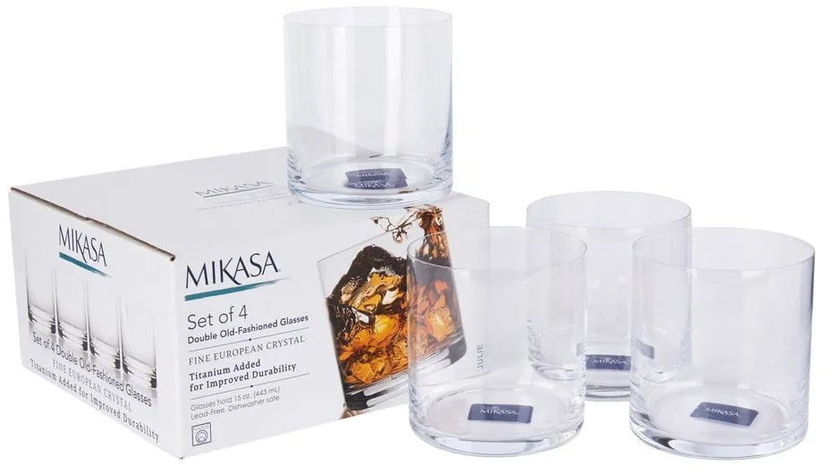 Julie 4 db whiskys pohár, 443 ml - Mikasa