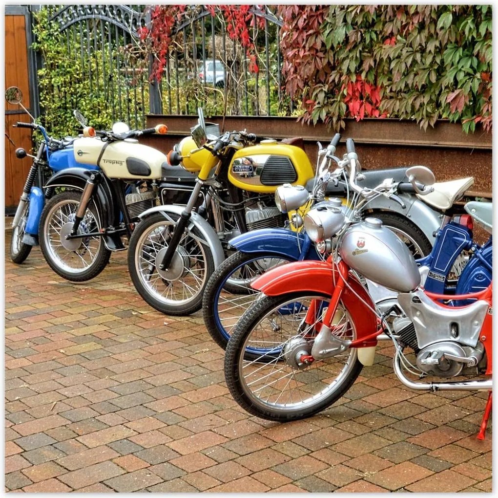 Poszterek 30x30 Antik motorkerékpárok